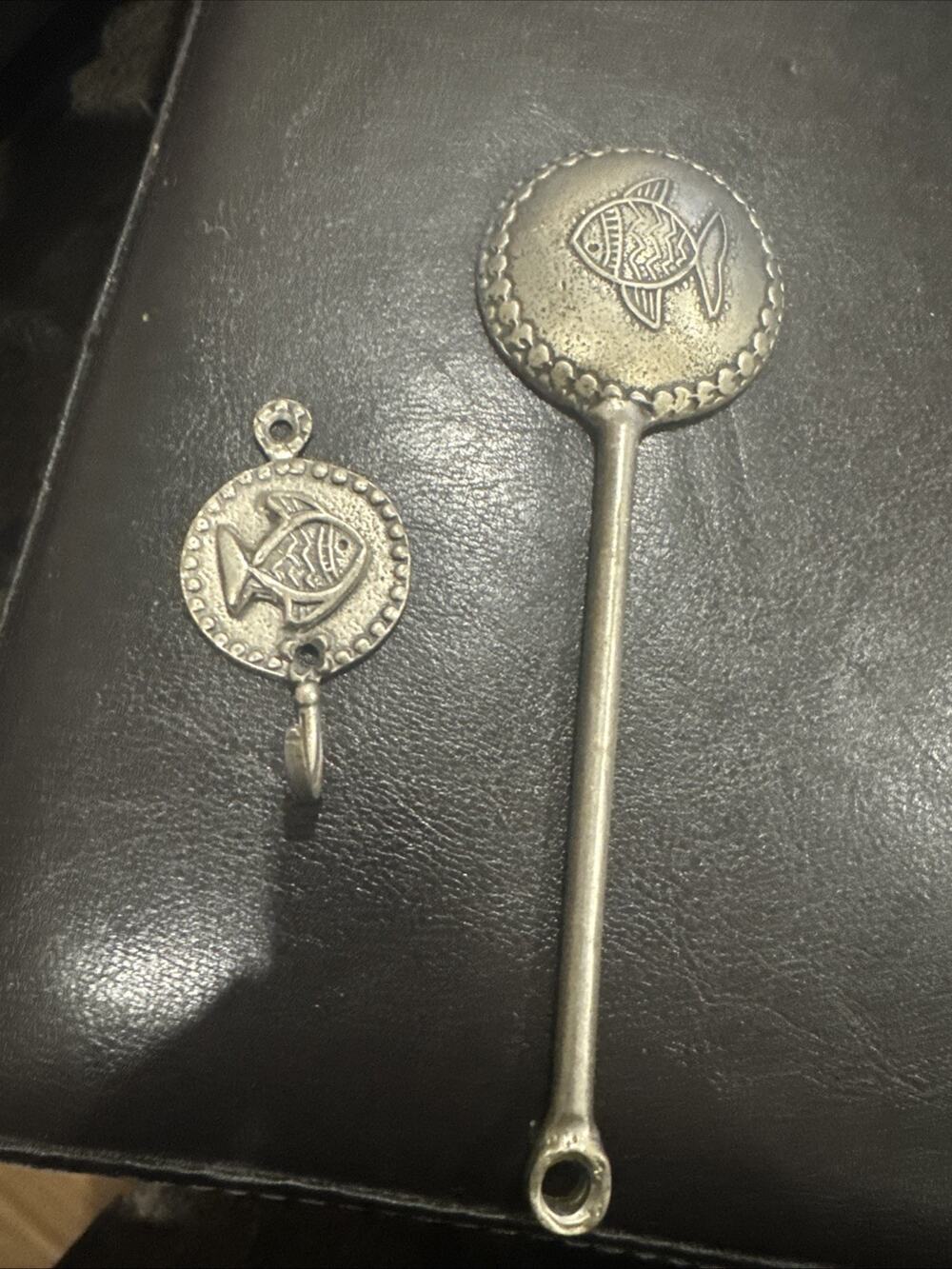TW Pewter Fish Spoon
